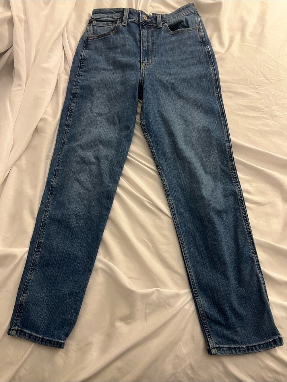 Abercrombie & Fitch Dark Blue High-Rise Jeans